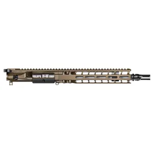 Radian Weapons Parts & Accessories 71 Radian Weapons Complete Upper, 223 Wylde, 10.5 in Barrel, 1:8 Twist, SilencerCo ASR Flash Hider, Cabine Length Gas, 10 in MLOK Handguard, Radian Raptor-SD Charging Handle, Radian Enhanced Bolt Carrier Group, Cerakote Finish, Brown, Fits AR-15 R0451