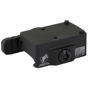 AMERICAN DEFENSE AD-RMR QD Mount LH Lever Low Fits Trijicon RMR Blk