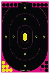 Birchwood Casey Shoot-N-C Targets: Silhouette 12-inch x 18-inch Pink (Per 100)
