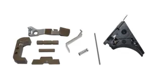 Centennial Defense Systems Glock 43 Lower Parts Kit 5lb Mag Catch Spring 50percent Power Trigger Spring Glock Tan LPK-EXT-MOD80