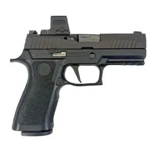 Sig Sauer P320 LE USED 9mm NATO Pistol, 3.9\" barrel, Night Sights, 1-17rd Magazine, Holosun EPS Optic, Black - Good Condition -USD-320CA-9-RO-S