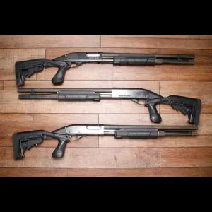Remington 870 Magnum 12GA Police Trade-In Shotgun with Pistol Grip, Collapsible Stock and Extended Tube Mag