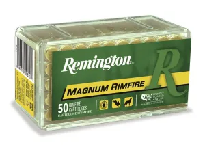 Remington Premier Magnum Rimfire 40 gr PSP 22 WMR Ammunition, 50 Rounds - 21172