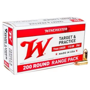 Best Caliber for Women's Self Defense: .380 vs 9mm vs .38 Special 30 Winchester Range Pack 9mm Luger 115gr FMJ Handgun Ammo - 200 Rounds