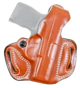 USED DeSantis Thumb Break Mini Slide Leather Belt Holster Glock 43X MOS W/ TLR-7 SUB Right Hand Tan 085TA6YZ0