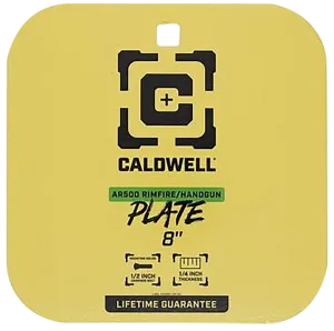Caldwell Parts & Accessories 25 Caldwell 8 Yellow AR500 Steel Gong Target