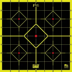 Pro-Shot Splatter Shot 8in Green Sight-In Target - Peel & Stick - 6 Pack