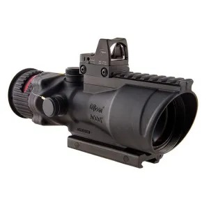 Trijicon 6x48 ACOG Dual Illum Red Chevron .308 Reticle w/Colt Knob Mount - LED 6.5 MOA Red Dot RMR Type 2 TA648-D-100560