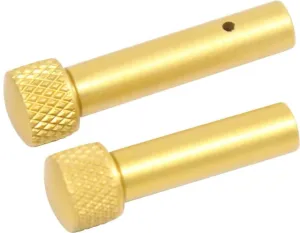 Guntec USA AR 5.56 Cal Extended Takedown Pin Set Gen 2 Anodized Gold