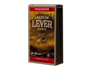 Winchester American Lever Range .45-70 GOVT 300Gr JHP Ammo, 20Rds