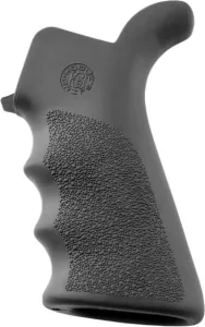 Hogue AR-15/M-16 Rubber Grip Beavertail with Finger Grooves Rubber Slate Grey
