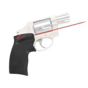 Crimson Trace 0151301 Accu-Grips Laser Sight DS-124 Defender Series Black Red Laser Smith & Wesson J-Frame Round Butt-Taurus Small Frame