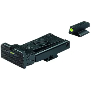 Kimber Mfg.,inc ML21210 1911 Adjustable Night Sight Set Green/Tritium Black Outline Front Sight-Green/Tritium Bar Black Outline Rear Sight