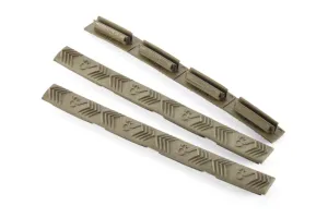 Wilson Combat M-LOK Rail Cover 4 Slot Package of 3 Green