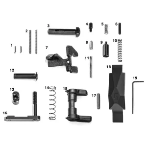 Geissele Parts & Accessories 62 GEISSELE AUTOMATICS AR-15 Ultra Duty Black Lower Parts Kit (05-435B)
