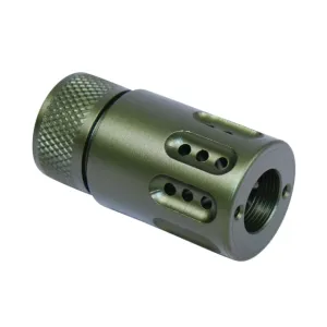 Guntec USA Parts & Accessories 25 Guntec USA AR .308 Mini Slip Over Barrel Shroud w/Multi Port Muzzle Brake Green