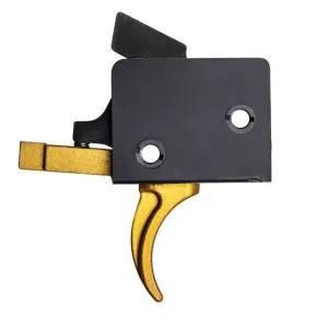 CMC Triggers Parts & Accessories 23 CMC Triggers AR-15/AR-10 Trigger Group Single Stage Small Pin Curved 3.5lb Pull Goldfinger