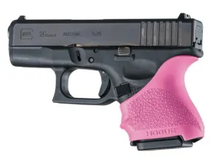 Hogue HandAll Beavertail Grip Sleeve Glock 26/27 Pink