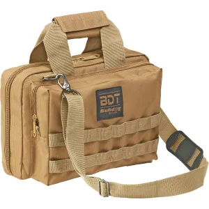 Bulldog Cases & Accessories 40 Bulldog Cases Deluxe 2 Pistol Range Bag With Strap - Tan