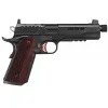 Kimber Rapide Heat 9mm Luger 9+1 5.50 Black DLC Threaded Barrel Optic Ready/Serrated Steel Slide Red G10 Grip