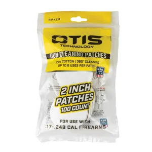 Otis Technology Round Cleaning Patches 100 Patches White Small 2in