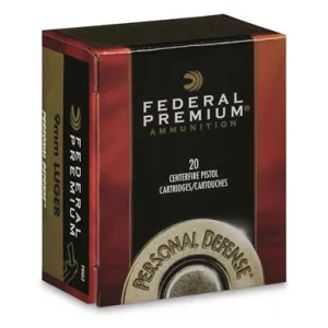 Federal Hydra-Shok, 9mm, JHP, 124 Grain, 20 Rounds