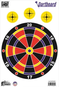 Pro-Shot Splatter Shot Game Series Dartboard Heavy Tag Paper Target 12in x 18in 8 Pack