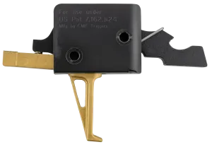CMC Triggers Drop-In Gold Finger Gold Single-Stage Flat For AR-15