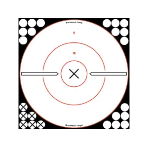Birchwood Casey Shoot-N-C White/Black 12" X Bullseye Reactive Target 5PK