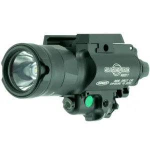 SureFire Weapon Light w/ Green Laser for Pistol 1000 Lumens X400UHAGN