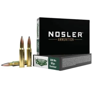 Nosler Western Big Game 308 Winchester 165gr Partition Bullet Rifle Ammo - 20 Rounds