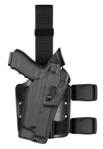 Safariland 6354RDS ALS Drop Leg Holsters S&W M&P 9mm/.40 & M&P 2.0 .40 only w/Sure Fire X300 Left Hand STX Plain Single Strap Drop Flex Adapter Black