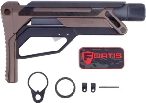 Fortis Manufacturing Parts & Accessories 51 Fortis Manufacturing LA Stock Bundle Pack Cerakoted buffer tube and Standard QD End Plate FDE