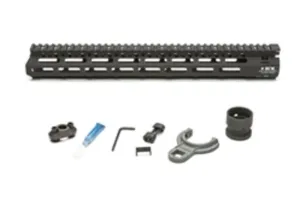 USED Bravo Company MFG MCMR M-LOK Compatible Modular Rail 15 inch Steel Barrel Nut/Hardware/Sling Mount Black