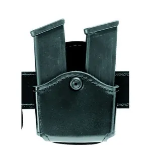 Safariland 572 Open Top Double Magazine Pouch Paddle Double Stacked 9mm Magazines GL17 22 STX Plain Black