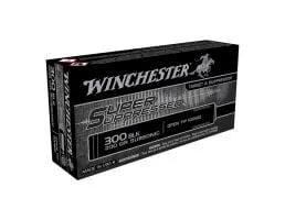Winchester .300 AAC Blackout 200 gr Super Suppressed Subsonic Ammunition, 20 Rounds - SUP300BLK