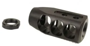 Guntec USA AR-15 Multi Port Steel Compensator Anodized Black