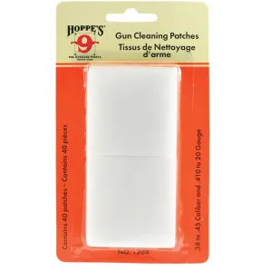 HOPPE'S 40-Pack .38 and .45 Caliber Gun Cleaning Patches (1204)