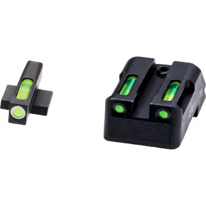 Gun Parts Deals of the Week (Updated Weekly) 123 HIVIZ LiteWave H3 Handgun Sight 1911 Fix Rear Green Litepipes White Front Ring