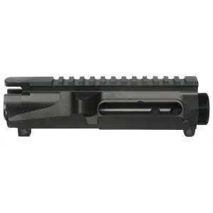 Bowden Tactical J135762 Billet Upper made of 7075-T6 Aluminum with Black Anodized Finish & Stripped Design for AR-15 & Mil-Spec/Billet Lowers