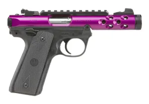 Ruger Mark IV Lite .22 LR Pistol With Threaded Barrel, Purple/Black - 43915