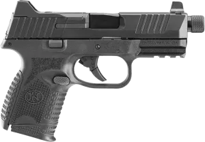 FN 509 Compact Tactical 9mm Pistol, 4.32" Barrel, Night Sights, Black - 66100783