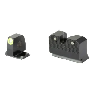 Custom Sig P365 Parts & Accessories for 2026 64 XS Sights R3D 2.0 Suppressor Height Tritium Night Sight For S&W M&P OR Full Size & Compact Green Front Outline Green Tritium Front/Rear