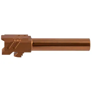 ZEV BBL19PROBRZ Pro Match Replacement Barrel 9mm Luger 4.02 in Bronze PVD Finish 416R Stainless Steel Material for Glock 19 Gen1-4