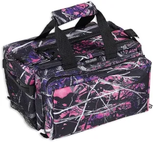 Bulldog Cases & Vaults Muddy Girl Camo Range Bag Deluxe with Strap - 13inx7inx7in