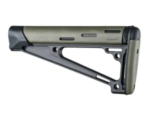 Hogue Parts & Accessories 41 Hogue AR-15/M-16 OverMolded Fixed Buttstock - Fits A2 Buffer Tube OD Green