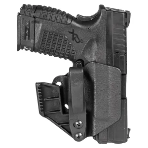 Mission First Tactical H2SFXDSAIWBM Minimalist IWB Black Polymer Belt Clip Fits Springfield XD-S 9/40 3.30 in Barrel, Holster