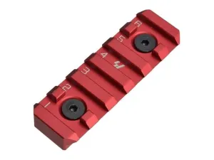 Strike Industries Link Rail Section 6 Slots Fits Most Keymod and M-LOK Version Mounting Surfaces Red One Size