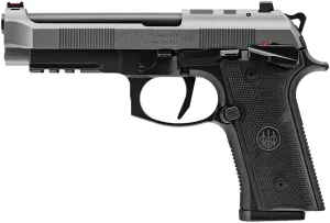 Beretta 92XI SAO 9mm 4.7" 18rd, Stainless/Black - J92FSR921