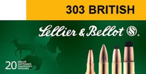 Sellier & Bellot 180 gr Full Metal Jacket .303 British Ammo, 20/box - SB303A
